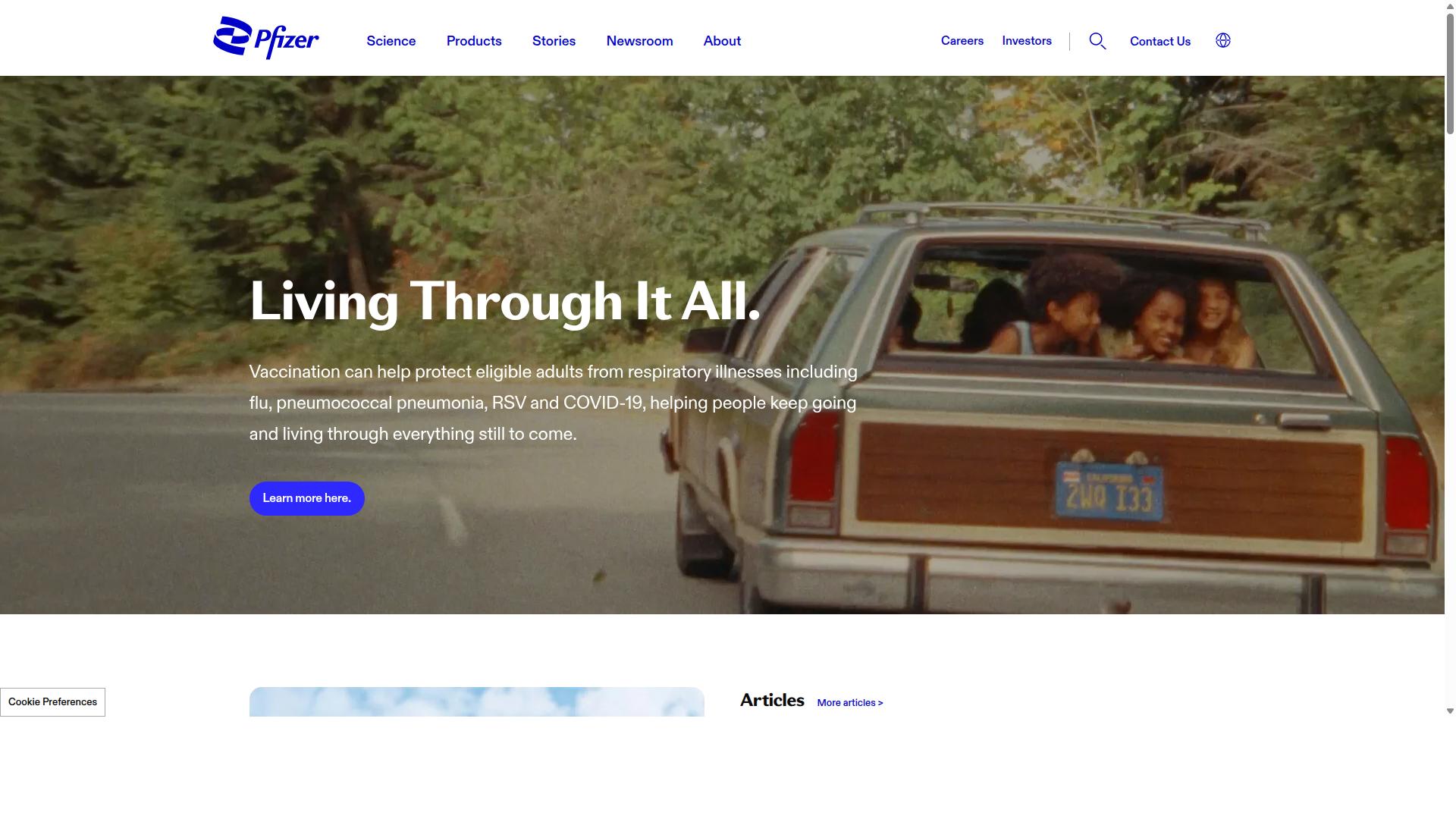 Pfizer website