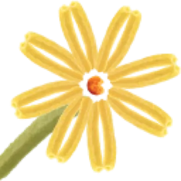 Veggie Stick Flower